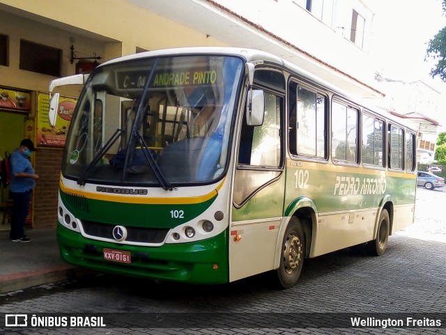 Empresa de Ônibus e Turismo Pedro Antônio 102 na cidade de Vassouras, Rio de Janeiro, Brasil, por Wellington Freitas. ID da foto: 11282215.