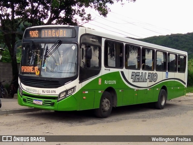 Expresso Real Rio RJ 133.076 na cidade de Seropédica, Rio de Janeiro, Brasil, por Wellington Freitas. ID da foto: 11281887.