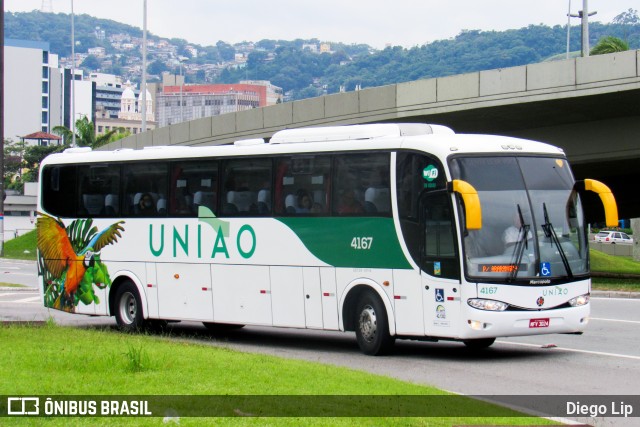 Empresa União de Transportes 4167 na cidade de Florianópolis, Santa Catarina, Brasil, por Diego Lip. ID da foto: 11283020.