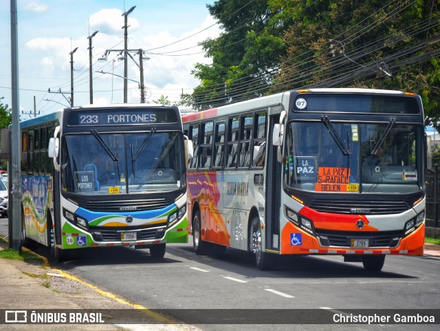 Transcambal - Autotransportes Cambronero Alfaro 07 na cidade de San Antonio, Belén, Heredia, Costa Rica, por Christopher Gamboa. ID da foto: 11285007.