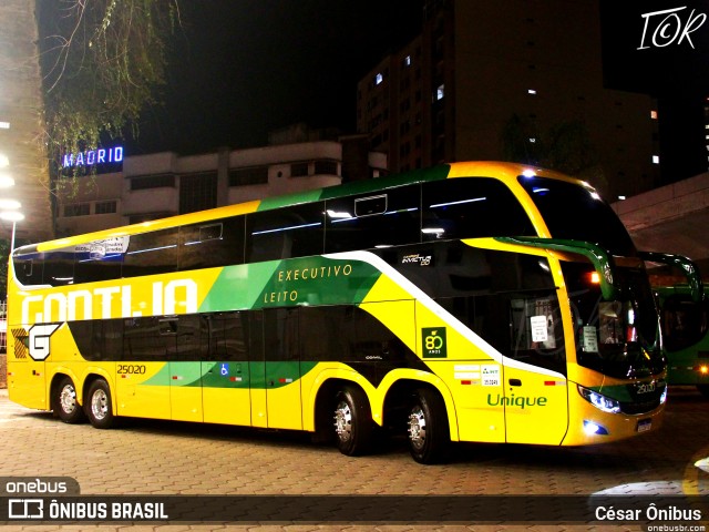 Empresa Gontijo de Transportes 25020 na cidade de Belo Horizonte, Minas Gerais, Brasil, por César Ônibus. Número da foto: #11284548.