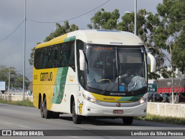 Empresa Gontijo de Transportes 18225 na cidade de Caruaru, Pernambuco, Brasil, por Lenilson da Silva Pessoa. ID da foto: 11283576.