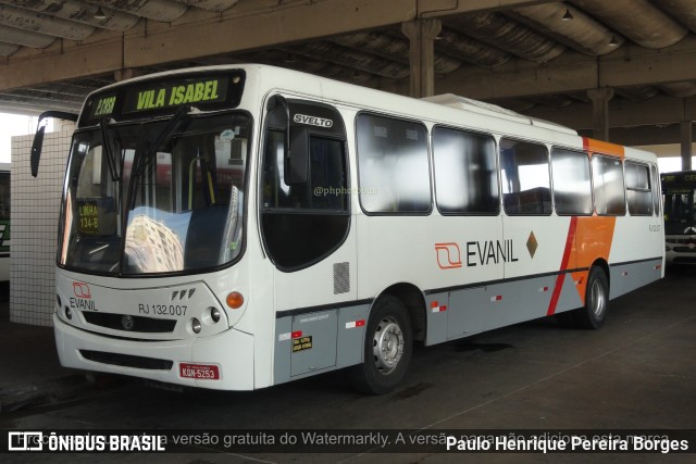 Evanil Transportes e Turismo RJ 132.007 na cidade de Nova Iguaçu, Rio de Janeiro, Brasil, por Paulo Henrique Pereira Borges. ID da foto: 11284066.