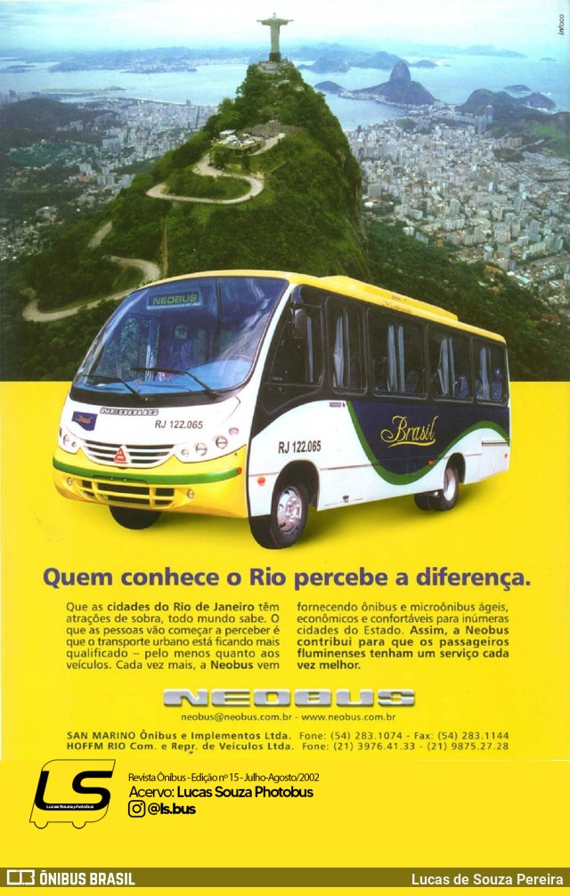 San Marino Neobus RJ 122.065 na cidade de Caxias do Sul, Rio Grande do Sul, Brasil, por Lucas de Souza Pereira. ID da foto: 11283324.