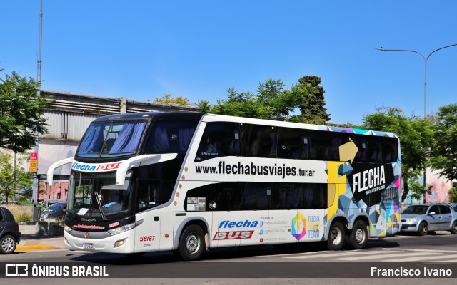 Flecha Bus 58127 na cidade de Ciudad Autónoma de Buenos Aires, Argentina, por Francisco Ivano. Número da foto: #11284213.