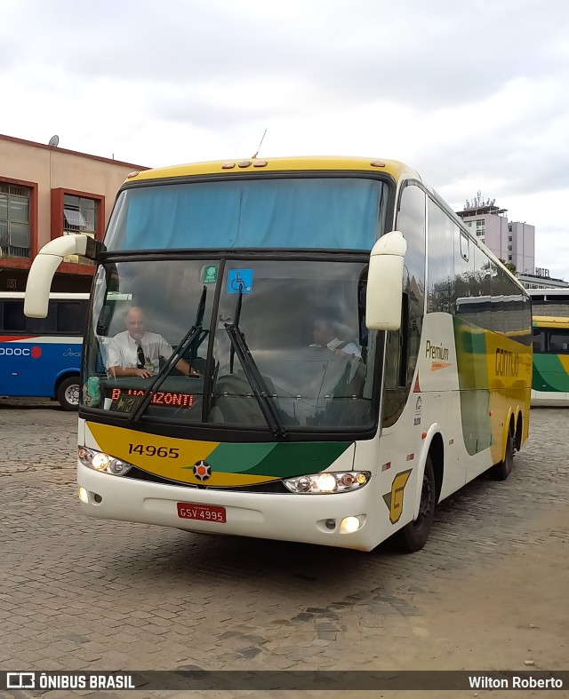 Empresa Gontijo de Transportes 14965 na cidade de Governador Valadares, Minas Gerais, Brasil, por Wilton Roberto. ID da foto: 11283825.