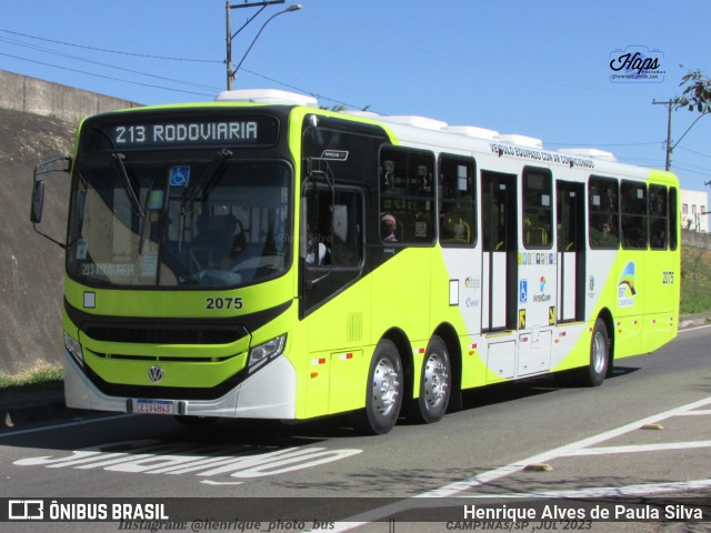 Itajaí Transportes Coletivos 2075 na cidade de Campinas, São Paulo, Brasil, por Henrique Alves de Paula Silva. Número da foto: #11284951.