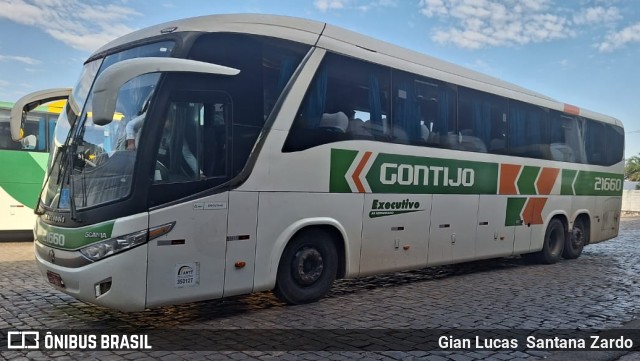 Empresa Gontijo de Transportes 21660 na cidade de Uberlândia, Minas Gerais, Brasil, por Gian Lucas  Santana Zardo. ID da foto: 11285888.