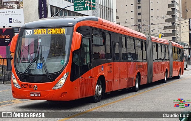 Transporte Coletivo Glória BE710 na cidade de Curitiba, Paraná, Brasil, por Claudio Luiz. Número da foto: #11287227.
