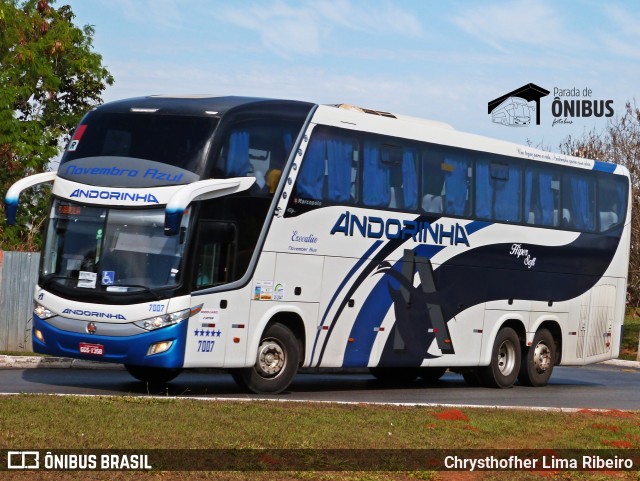 Empresa de Transportes Andorinha 7007 na cidade de Brasília, Distrito Federal, Brasil, por Chrysthofher Lima Ribeiro. ID da foto: 11286358.