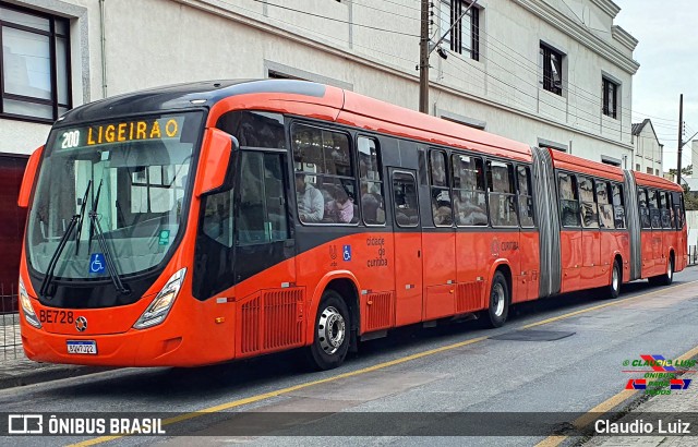 Transporte Coletivo Glória BE728 na cidade de Curitiba, Paraná, Brasil, por Claudio Luiz. ID da foto: 11287269.