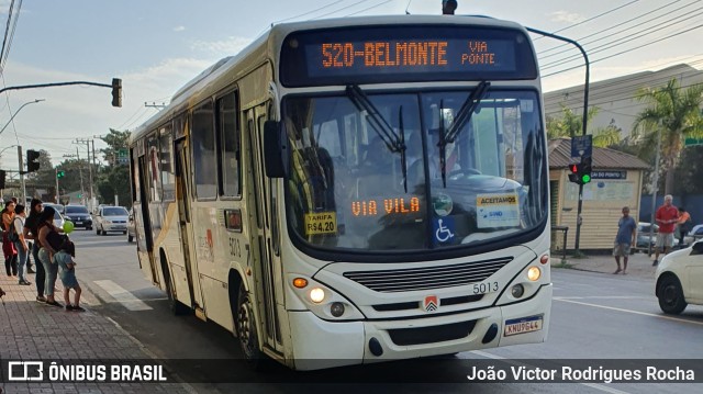 Viação Cidade do Aço 5013 na cidade de Volta Redonda, Rio de Janeiro, Brasil, por João Victor Rodrigues Rocha. Número da foto: #11285867.