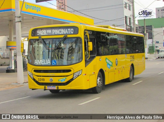 Auto Ônibus Três Irmãos 3319 na cidade de Jundiaí, São Paulo, Brasil, por Henrique Alves de Paula Silva. Número da foto: #11286098.