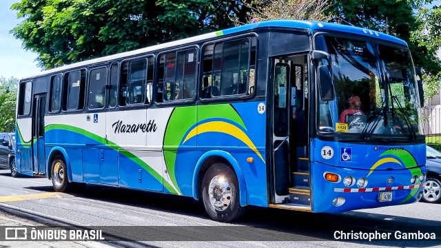 Transcambal - Autotransportes Cambronero Alfaro 14 na cidade de San Antonio, Belén, Heredia, Costa Rica, por Christopher Gamboa. Número da foto: #11288018.