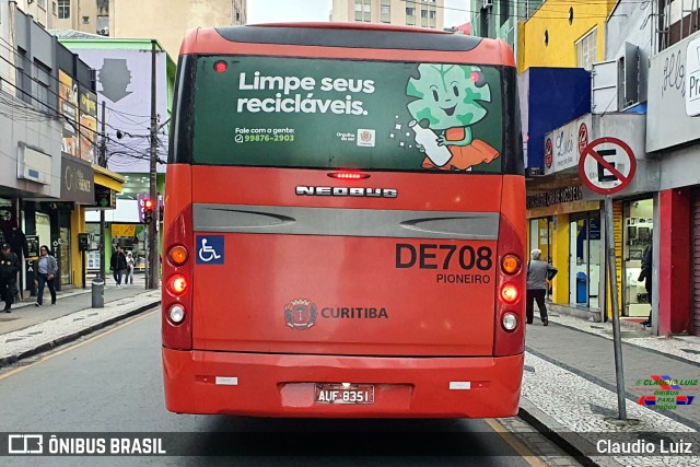 Cristo Rei > CCD Transporte Coletivo > SPE Via Mobilidade S/A DE708 na cidade de Curitiba, Paraná, Brasil, por Claudio Luiz. Número da foto: #11288392.