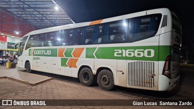 Empresa Gontijo de Transportes 21660 na cidade de Pimenta Bueno, Rondônia, Brasil, por Gian Lucas  Santana Zardo. Número da foto: #11285280.