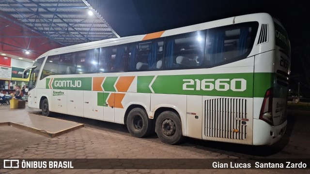 Empresa Gontijo de Transportes 21660 na cidade de Pimenta Bueno, Rondônia, Brasil, por Gian Lucas  Santana Zardo. ID da foto: 11285280.