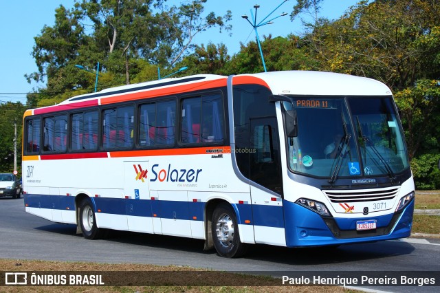 Solazer Transportes e Turismo 3071 na cidade de Resende, Rio de Janeiro, Brasil, por Paulo Henrique Pereira Borges. Número da foto: #11287578.