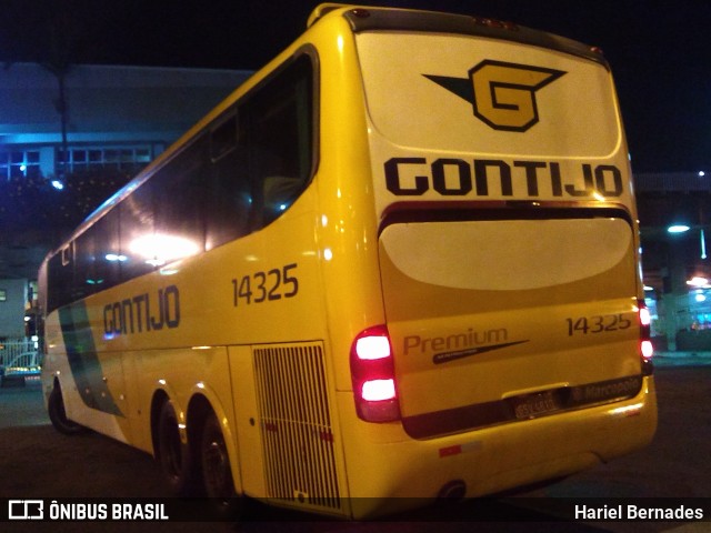 Empresa Gontijo de Transportes 14325 na cidade de Belo Horizonte, Minas Gerais, Brasil, por Hariel Bernades. ID da foto: 11288440.