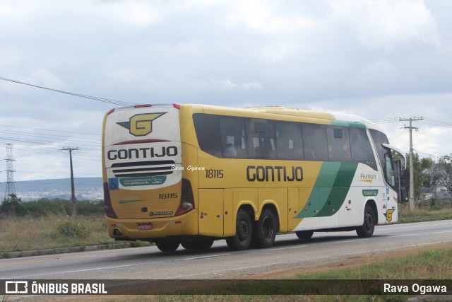 Empresa Gontijo de Transportes 18115 na cidade de Vitória da Conquista, Bahia, Brasil, por Rava Ogawa. ID da foto: 11286082.