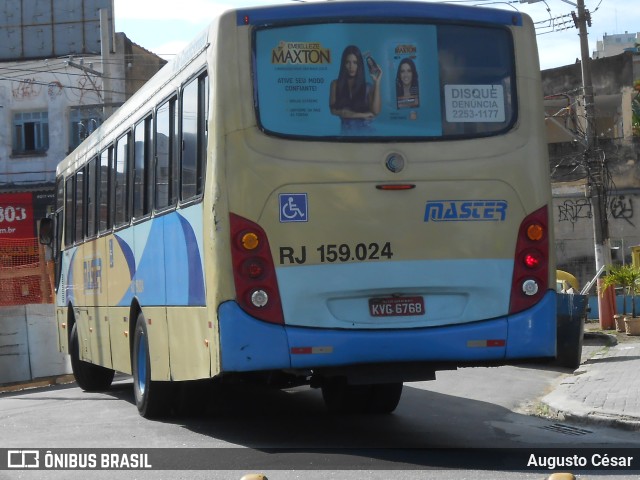 Master Transportes Coletivos de Passageiros RJ 159.024 na cidade de Nilópolis, Rio de Janeiro, Brasil, por Augusto César. Número da foto: #11286434.