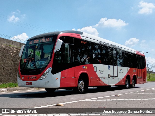 Itajaí Transportes Coletivos 2058 na cidade de Campinas, São Paulo, Brasil, por José Eduardo Garcia Pontual. ID da foto: 11286405.