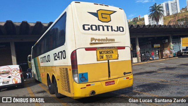 Empresa Gontijo de Transportes 12470 na cidade de Belo Horizonte, Minas Gerais, Brasil, por Gian Lucas  Santana Zardo. ID da foto: 11287089.