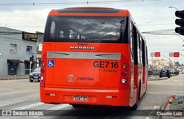 Viação Cidade Sorriso >> Viação Sorriso de Curitiba GE716 na cidade de Curitiba, Paraná, Brasil, por Claudio Luiz. Número da foto: #11288210.
