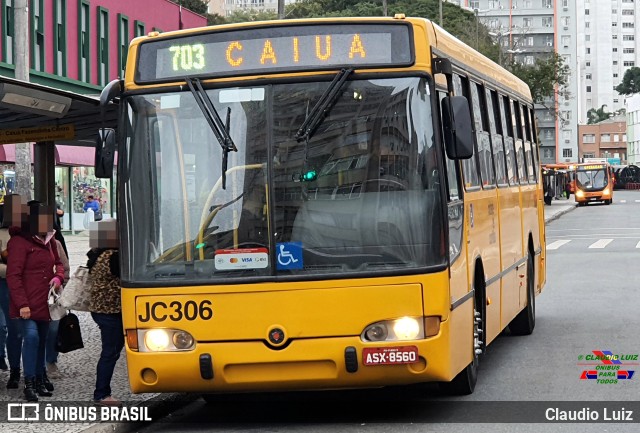 Expresso Azul JC306 na cidade de Curitiba, Paraná, Brasil, por Claudio Luiz. ID da foto: 11288400.