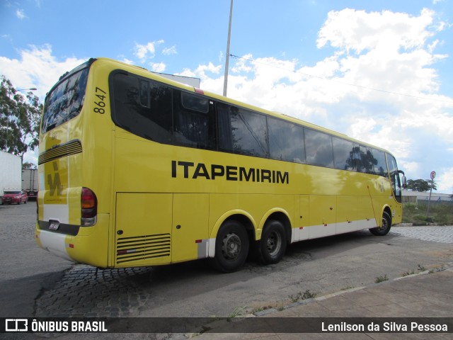 Viação Itapemirim 8647 na cidade de Caruaru, Pernambuco, Brasil, por Lenilson da Silva Pessoa. Número da foto: #11287722.