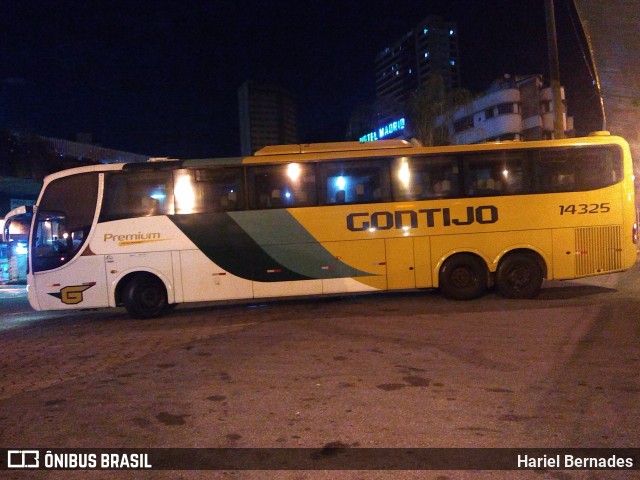 Empresa Gontijo de Transportes 14325 na cidade de Belo Horizonte, Minas Gerais, Brasil, por Hariel Bernades. ID da foto: 11288431.