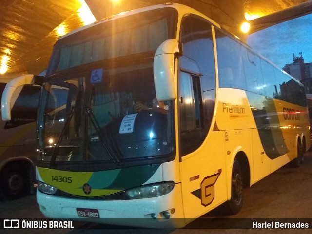 Empresa Gontijo de Transportes 14305 na cidade de Belo Horizonte, Minas Gerais, Brasil, por Hariel Bernades. Número da foto: #11286448.