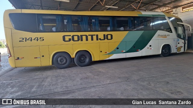 Empresa Gontijo de Transportes 21445 na cidade de Uberlândia, Minas Gerais, Brasil, por Gian Lucas  Santana Zardo. ID da foto: 11285882.