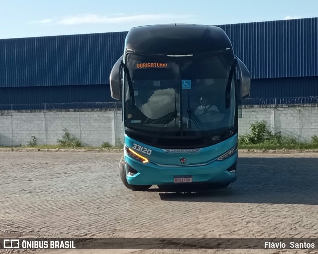 Viação Águia Branca 33120 na cidade de Cruz das Almas, Bahia, Brasil, por Flávio  Santos. Número da foto: #11290493.