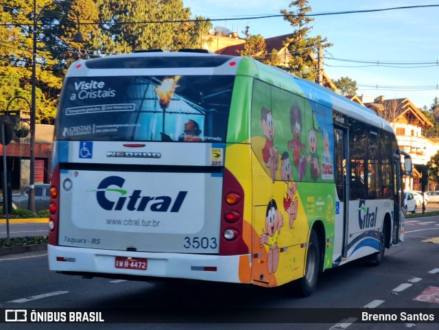 Citral Transporte e Turismo 3503 na cidade de Gramado, Rio Grande do Sul, Brasil, por Brenno Santos. ID da foto: 11289688.