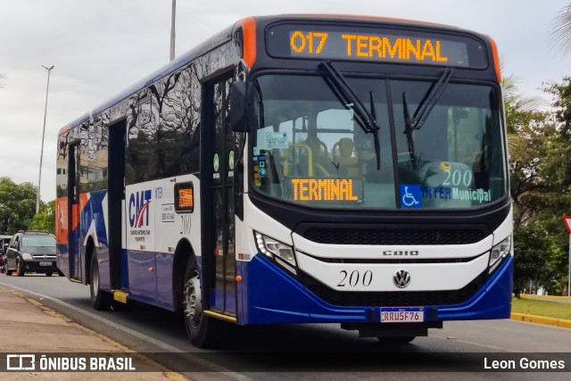 CMT - Consórcio Metropolitano Transportes 200 na cidade de Cuiabá, Mato Grosso, Brasil, por Leon Gomes. ID da foto: 11289838.