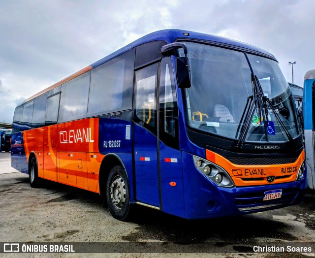 Evanil Transportes e Turismo RJ 132.037 na cidade de Rio de Janeiro, Rio de Janeiro, Brasil, por Christian Soares. ID da foto: 11289918.