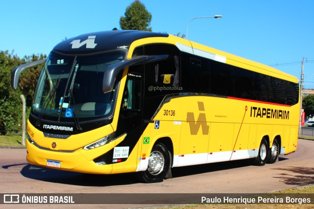 Viação Nova Itapemirim 30136 na cidade de Curitiba, Paraná, Brasil, por Paulo Henrique Pereira Borges. Número da foto: #11289519.