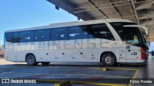 Auto Viação Catarinense 3448 na cidade de Balneário Camboriú, Santa Catarina, Brasil, por Fábio Paixão. Número da foto: #11288677.