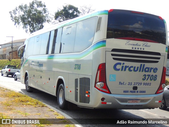 Auto Omnibus Circullare 3708 na cidade de Belo Horizonte, Minas Gerais, Brasil, por Adão Raimundo Marcelino. ID da foto: 11290787.