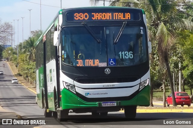 Viação Paraense Cuiabá Transportes 1136 na cidade de Cuiabá, Mato Grosso, Brasil, por Leon Gomes. Número da foto: #11290724.