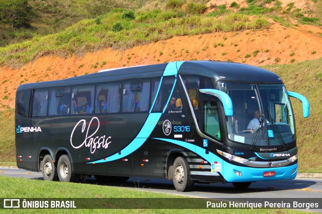 Empresa de Ônibus Nossa Senhora da Penha 53016 na cidade de Aparecida, São Paulo, Brasil, por Paulo Henrique Pereira Borges. ID da foto: 11289531.