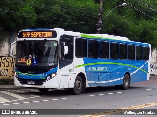 Viação Ponte Coberta RJ 190.046 na cidade de Nova Iguaçu, Rio de Janeiro, Brasil, por Wellington Freitas. Número da foto: #11289761.