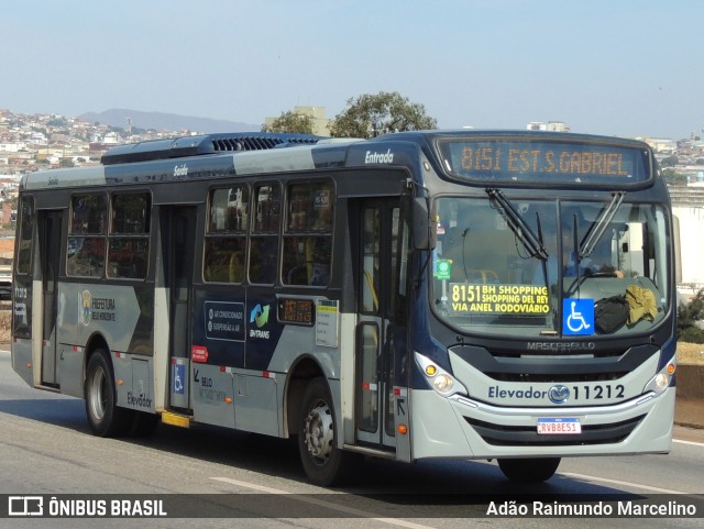 Auto Omnibus Floramar 11212 na cidade de Belo Horizonte, Minas Gerais, Brasil, por Adão Raimundo Marcelino. ID da foto: 11290859.