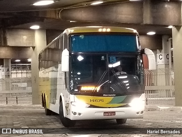 Empresa Gontijo de Transportes 14675 na cidade de Belo Horizonte, Minas Gerais, Brasil, por Hariel Bernades. ID da foto: 11291015.