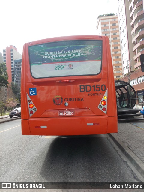Transporte Coletivo Glória BD150 na cidade de Curitiba, Paraná, Brasil, por Lohan Mariano. Número da foto: #11288728.