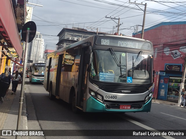 Auto Viação Urubupungá 00400 na cidade de Osasco, São Paulo, Brasil, por Rafael Lopes de Oliveira. ID da foto: 11290614.