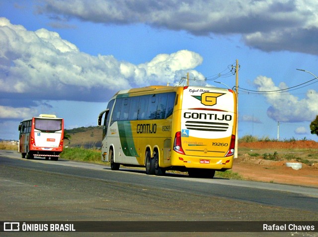 Empresa Gontijo de Transportes 19260 na cidade de Itapetinga, Bahia, Brasil, por Rafael Chaves. ID da foto: 11288668.