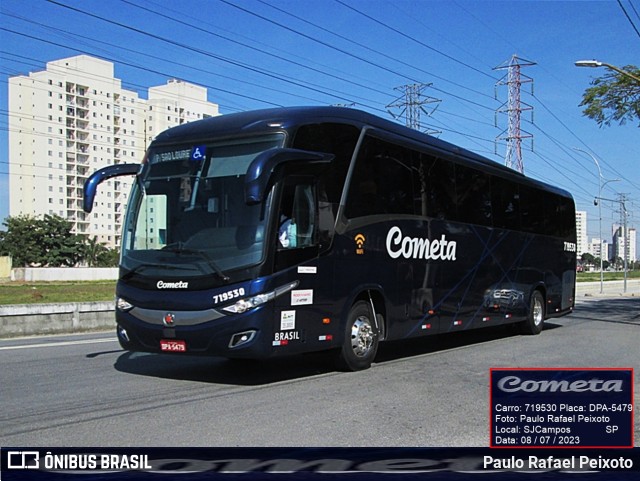 Viação Cometa 719530 na cidade de São José dos Campos, São Paulo, Brasil, por Paulo Rafael Peixoto. ID da foto: 11288893.