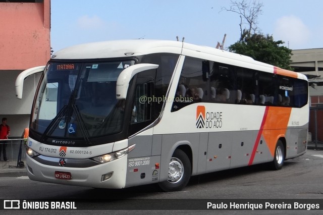 Viação Cidade do Aço RJ 174.012 na cidade de Rio de Janeiro, Rio de Janeiro, Brasil, por Paulo Henrique Pereira Borges. Número da foto: #11288991.